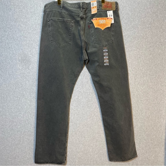 Levi’s 501 Gray Button Fly Denim Jeans - Picture 5 of 9